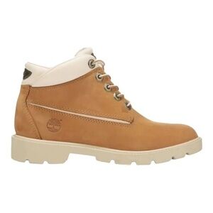Timberland Kids Tan/White Leather Grunge Hiking Ankle Boots Size 5.5Y/7L
